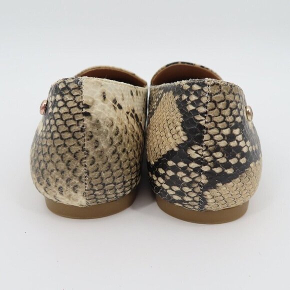 GUESS 8 M Erica Faux Leather Snakeskin Snake Python Pointed Toe Flats Shoes NEW - Picture 7 of 13